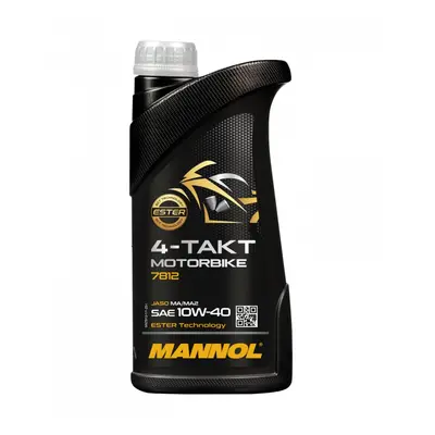 MANNOL motorový olej 4T MOTORBIKE 10W40 1L ESTER + MA2 syntetic (7812) (20) (API SN) (MANNOL mot