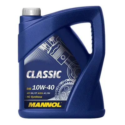 MANNOL motorový olej automobilový 10W40 CLASSIC SN/CH-4 5 litrů (7501) (polosyntetický) (MANNOL 