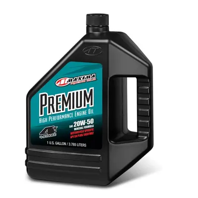 MAXIMA závodní OILS motorový olej minerální PREMIUM 20W50 3.785 litry (4) (AKC) (MAXIMA závodní 