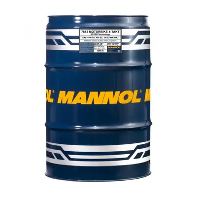 MANNOL motorový olej 4T MOTORBIKE 10W40 208L sud ESTER + MA2 syntetic (7812) (API SN) (MANNOL mo