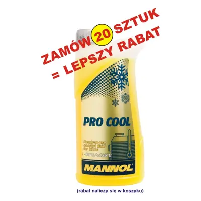 MANNOL chladící kapalina PRO COOL 1L motocyklový (-40ST.C/+135ST.C) připraveno k použití (960) (