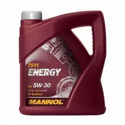 MANNOL motorový olej automobilový 5W30 ENERGY 5 litrů (7511) (syntetický) (MANNOL motorový olej 