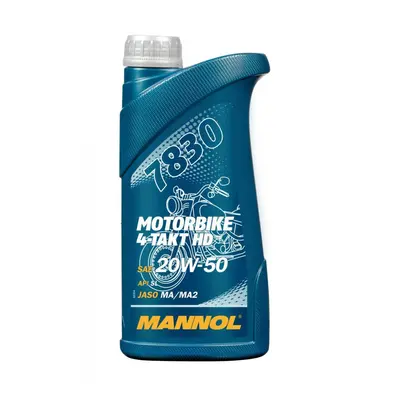 MANNOL motorový olej 4T MOTORBIKE HD 20W50 1L V-TWIN MA2 polosyntetické (JASO MA/MA2, API SL) (7