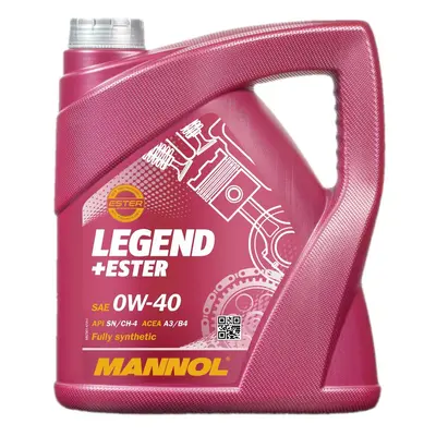 MANNOL motorový olej automobilový 0W40 LEGEND+ESTER 4 litry (7901) (syntetický) (MANNOL motorový