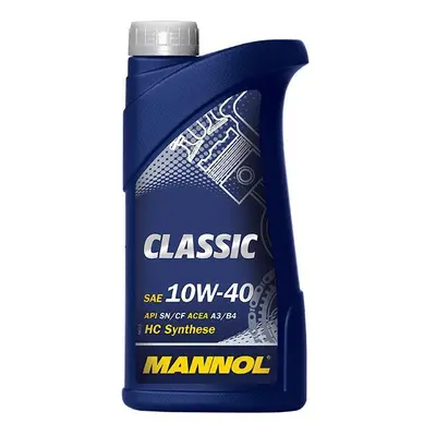 MANNOL motorový olej automobilový 10W40 CLASSIC SN/CH-4 1 LITR (7501) (polosyntetický) (MANNOL m