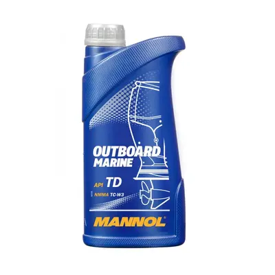 MANNOL směsný olej 2T OUTBOARD MARINE TC-W3 API TD 1L (7207) (20) (MANNOL směsný olej 2T OUTBOAR