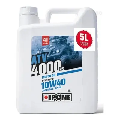 IPONE ATV 4000 RS 10W40 motorový olej polosyntetické 5L - 4+1 (AKC) (4) (IPONE ATV 4000 RS 10W40