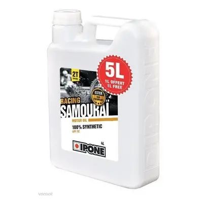 IPONE SAMOURAI závodní 2T směsný olej 100% syntetic 5L ESTER - 4+1 (IP949) (AKC) (4) (IPONE SAMO