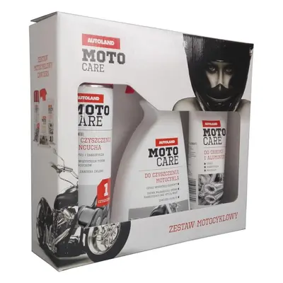 AUTOLAND MOTOCARE dárková sada pro motorkáře (na čištění řetězu 500ML, pro čištění motocyklu 500