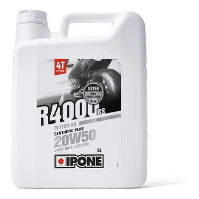 IPONE R4000 RS 20W50 motorový olej polosyntetické 4L (ESTER, MA2) (AKC) (6) (IPONE R4000 RS 20W5