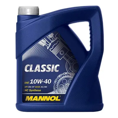 MANNOL motorový olej automobilový 10W40 CLASSIC SN/CH-4 4 litry (7501) (polosyntetický) (MANNOL 