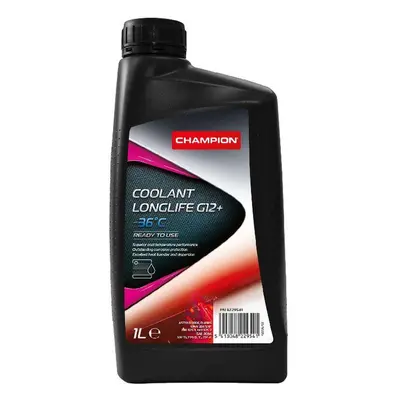 CHAMPION chladící kapalinaY COOLANT G12+ LL -36°C 1L (CHAMPION chladící kapalinaY COOLANT G12+ L