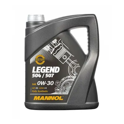 MANNOL motorový olej automobilový 0W30 LEGEND 504/507 5 litrů (7730) (syntetický) (MANNOL motoro