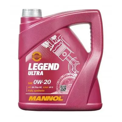 MANNOL motorový olej automobilový 0W20 LEGEND ULTRA SN PLUS RC 4 litry (7918) (syntetický) (MANN