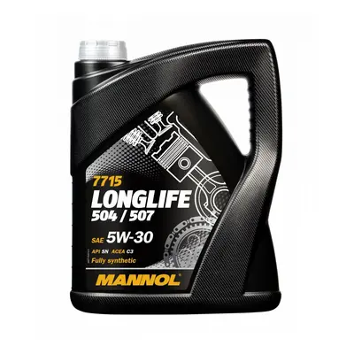 MANNOL motorový olej automobilový 5W30 LONGLIFE 504/507 O.E.M. FOR VW, AU 5 litrů (7715) (syntet