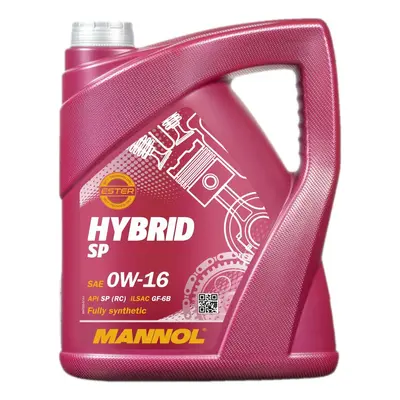 MANNOL motorový olej automobilový 0W16 HYBRID 5 litrů (7920) (syntetický) (MANNOL motorový olej 