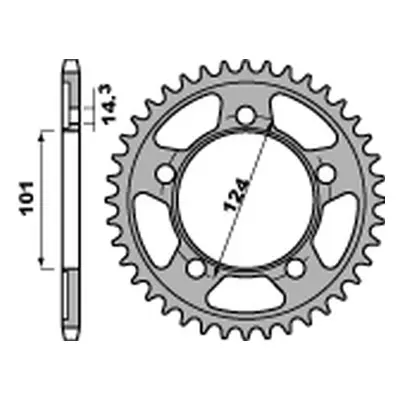 Rozeta PBR 4508 42 C45 (JTR898.42) (PBR rozeta 4508 42 C45 (JTR898.42))