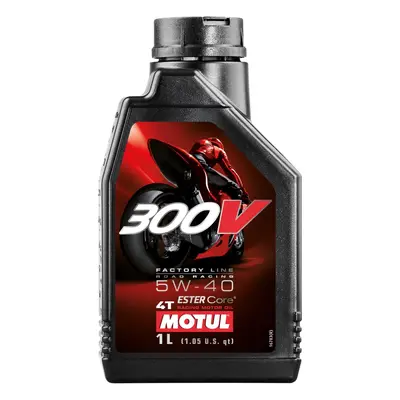 MOTUL motorový olej 300V 4T FL ROAD závodní 5W40 1L (syntetický) (MOTUL motorový olej 300V 4T FL