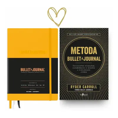 Metoda BulletJournal [balíček se zápisníkem, žlutý]