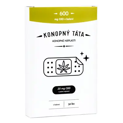 KONOPNÝ TÁTA CBD NÁPLASTI 600 mg