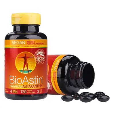 Nutrex Hawaii BioAstin Havajský astaxanthin Vegan Balení: 4 mg astaxanthinu / 120 kapslí