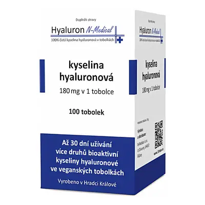 Hyaluron N-Medical 100% kyselina hyaluronová - tobolky Balení: 100 tobolek