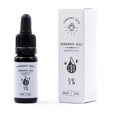 Konopný Táta CBD Konopný olej 5% 10 ml