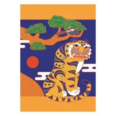 Korean Smiling Tiger Blank Paperback Journal