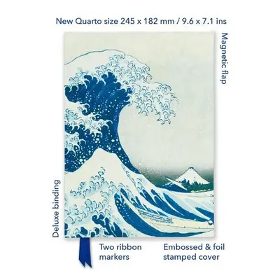 Katsushika Hokusai: The Great Wave (Foiled Quarto Journal)