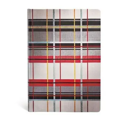 Kensington (Mad for Plaid) Midi Unlined Hardcover Journal (Elastic Band Closure) - Paperblanks