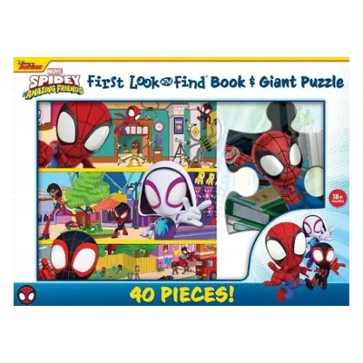 Disney Junior Mavel Spidy a His Amazing Friends First Look a Find Book a Giant Puzzle - Kids, P 