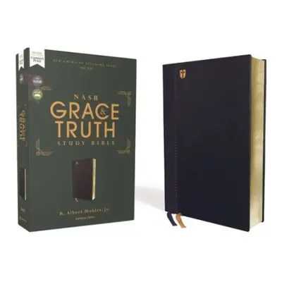 NASB, The Grace and Truth Study Bible (Trustworthy and Practical Insights), Leathersoft, Navy, R