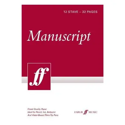 32-page A4 Manuscript Book, 12-stave - Faber Music