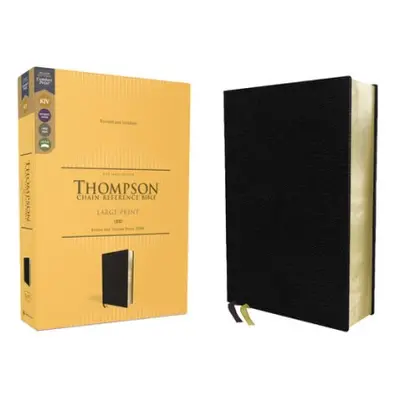 KJV, Thompson Chain-Reference Bible, Large Print, European Bonded Leather, Black, Red Letter, Co