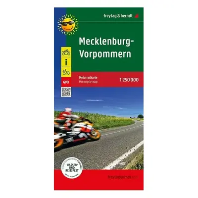 Mecklenburg-West Pomerania, motorcycle map 1:250,000, freytag a berndt