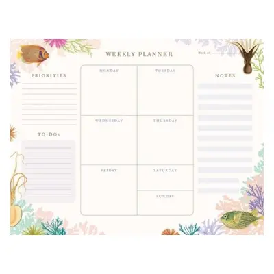 Art of Nature: Under the Sea Weekly Planner Notepad - Insight Editions