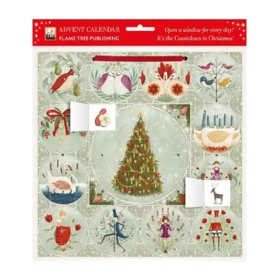 Maja Lindberg: Twelve Days of Christmas Advent Calendar (with stickers)