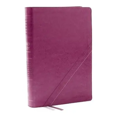 KJV, Word Study Reference Bible, Leathersoft, Pink, Red Letter, Comfort Print - Thomas Nelson