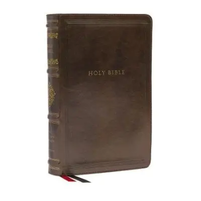 NKJV, Personal Size Reference Bible, Sovereign Collection, Leathersoft, Brown, Red Letter, Comfo