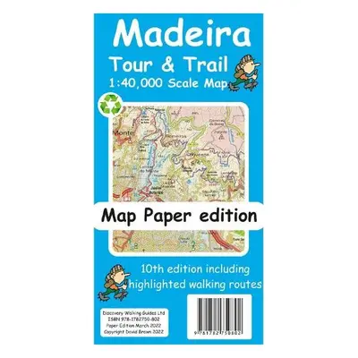 Madeira Tour and Trail Map paper edition - Brawn, David