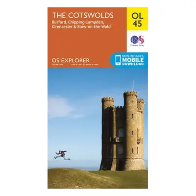 Cotswolds, Burford, Chipping Campden, Cirencester a Stow-on-the Wold - Ordnance Survey