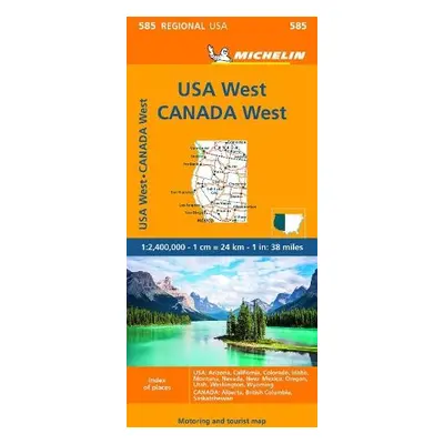 Western USA, Western Canada - Michelin Regional Map 585 - Michelin