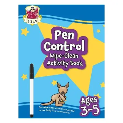 New Pen Control Wipe-Clean Activity Book for Ages 3-5 (with pen) - CGP Books