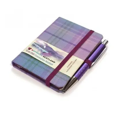 Waverley S.T. (S): Romance Mini with Pen Pocket Genuine Tartan Cloth Commonplace Notebook