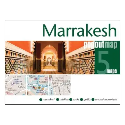 Marrakesh PopOut Map - pocket size pop up city map of Marrakesh