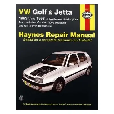 VW Golf, GTI and Jetta (93-98) and VW Cabrio (95-02) petrol a diesel Haynes Repair Manual (USA) 