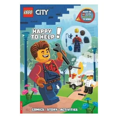 LEGO® City: Happy to Help! Activity Book (with Harl Hubbs minifigure) - Buster Books a LEGO®