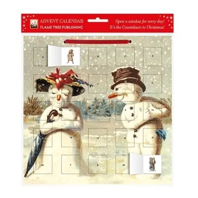 Mr a Mrs Snowman advent calendar (with stickers)