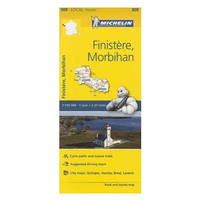 Finistere, Morbihan - Michelin Local Map 308 - Michelin