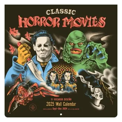 Classic Horror Movies 2025 Wall Calendar - Diseno, Ricardo